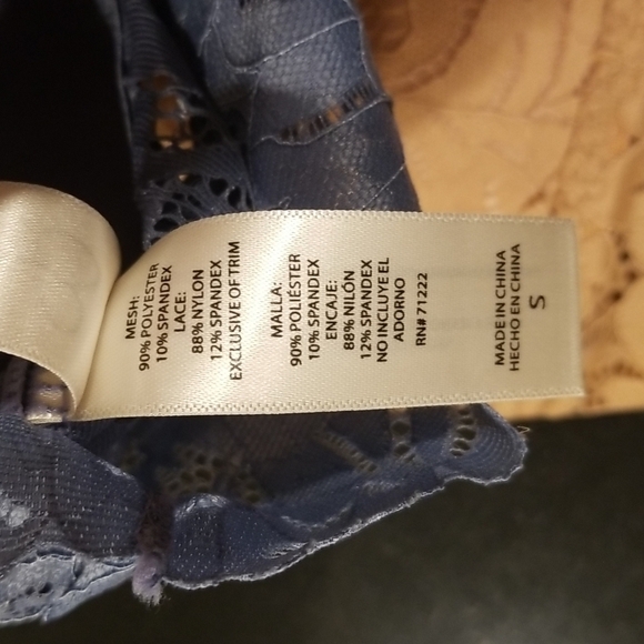 💕JESSICA SIMPSON💕 2 Pack Lace Bralettes ~ Blue & Nude/Tan Small S NWT - Picture 12 of 13